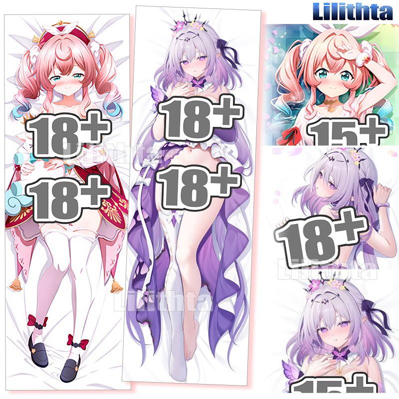 ปลอกหมอน Dakimakura Honkai: Star Rail Castoririce และ Hyacine Body-pillow Cover Custom Made