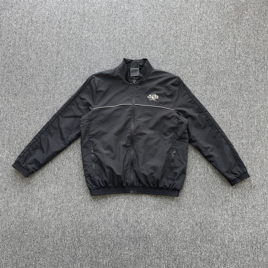 SYNA All-Match ผู้ชายผู้หญิง BLACKREFLECTION เสื้อแจ็คเก็ตทอสะท้อนแสงกางเกงชุดกีฬา