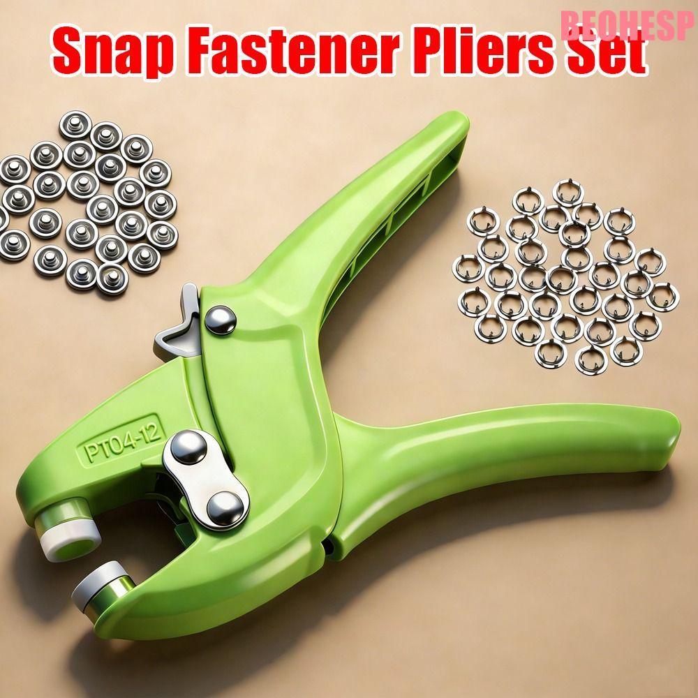 BEOEHESP 5 Claw Snap คีม,ไม่มีSew ที่มองไม่เห็น Snap Fastener คีม,แบบพกพาหนาไนลอนโลหะ Snap effect-Sa