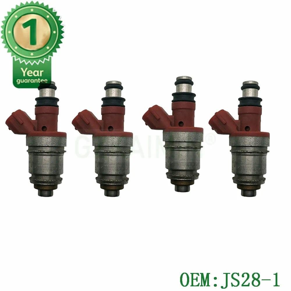 4 PCS หัวฉีดน้ํามันเชื้อเพลิงหัวฉีดเหมาะสําหรับ JS28-1 JS281 สําหรับ 1993 Geo Isuzu 1.6 I4 Storm สํา