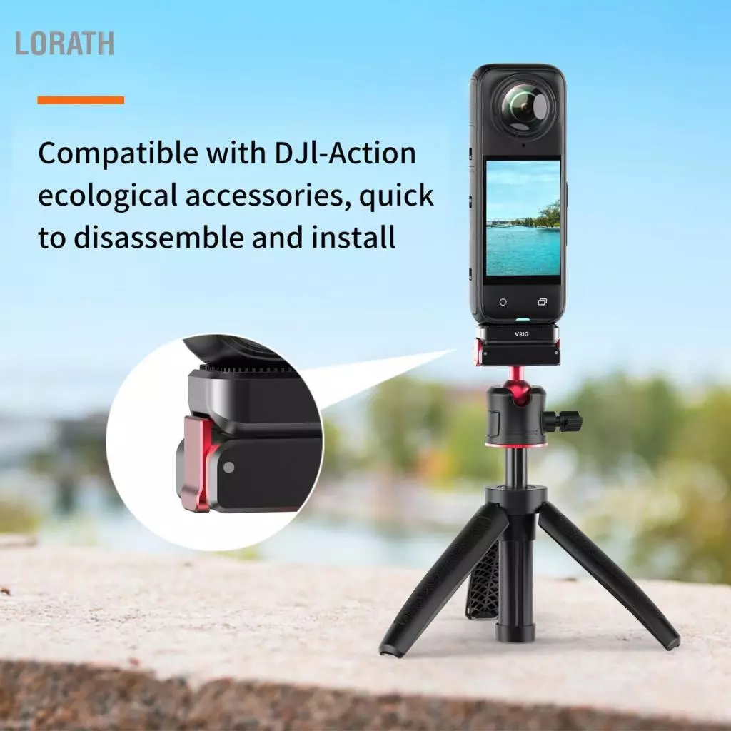 Lorath VRIG AC19 อะแดปเตอร์ฐานแม่เหล็ก 3in1 สำหรับ Insta360 X4 thumbnail 6