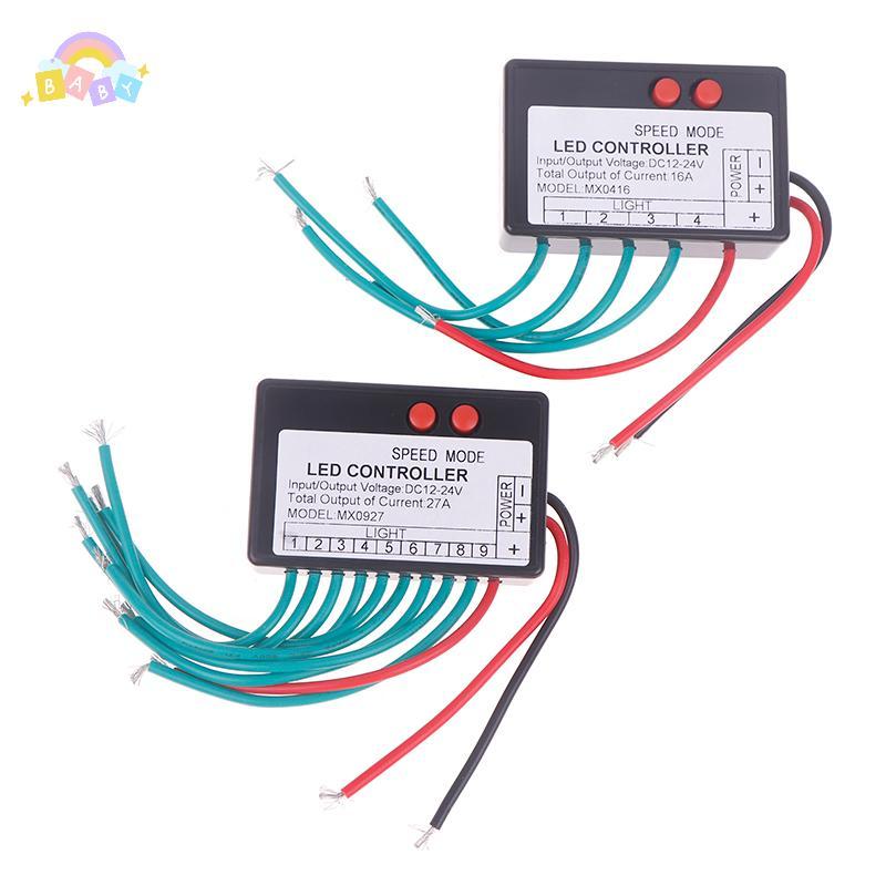 [BB-t] 12V-24V 4CH 9CH Single Color Led Strip Light Controller Jump Water Burst Flash Horse Sign Lum