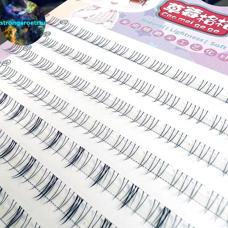 Strongaroetrtu Lower Lashes ธรรมชาติ Lower Lashes Segmented Lower Lashes เครื่องมือแต่งหน้าขนตา TH