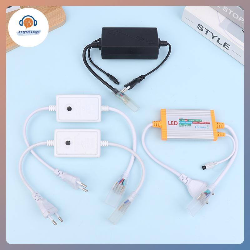 AFl 1 PC 220V ยุโรป COB LED Strip Dimmer คู่มือ Controller ใช้สําหรับ 220V 50/100M Cob LED Strip Lig