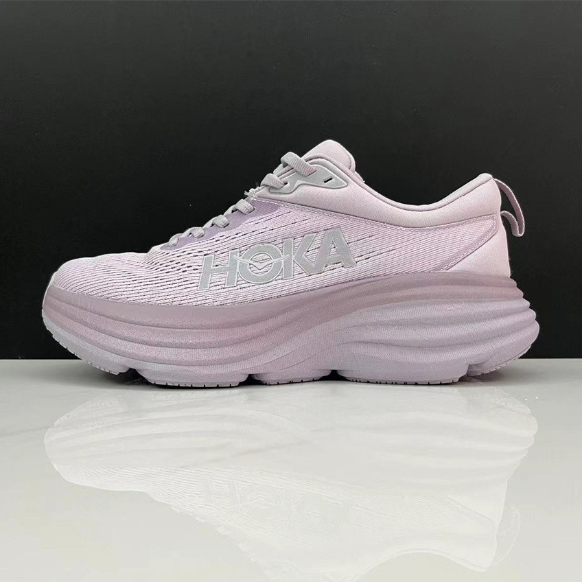 Hoka Bondi 8 รองเท้าวิ่งมาราธอนผู้หญิงผู้ชาย Premium กีฬา Jogging Gym กลางแจ้ง Bright สี URN1 A32W