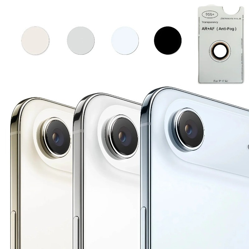 3Dแหวนโลหะเกราะป้องกันกล้องสําหรับiPhone 17Air iPhoneAirกระจกนิรภัยเลนส์ฟิล์มสําหรับApple iPhone 17 Airโทรศัพท์ปกหลังเลนส์อุปกรณ์เสริม