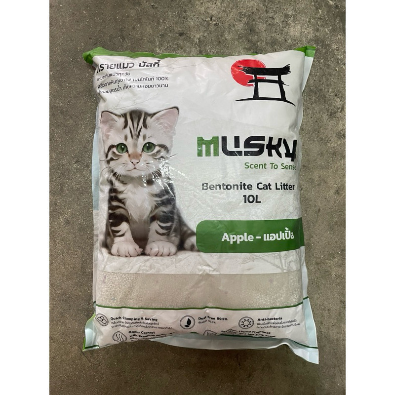 ส่งทันที I คืนคอย 250 I ทรายแมว Musky มัสกี้ 10 ลิตรx2 หนักประมาณ 20 โล - รูปที่ 4