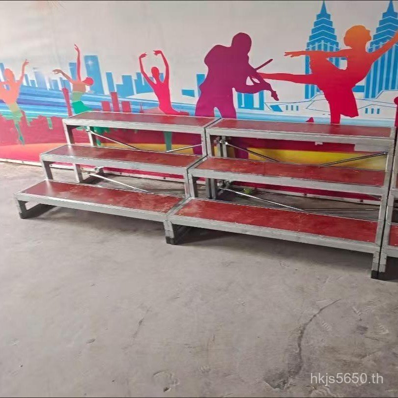 สถานีพับภาพขั้นตอน Chorus Station สตูล Mobile Step Station ชั้นวางสามชั้นชั้นวาง Photo Step AUZB