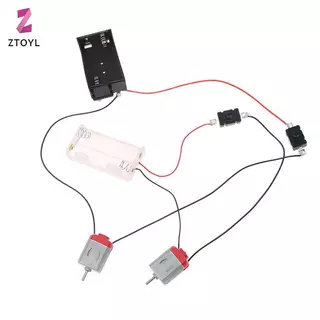 Null Bla สีขาว 130 มอเตอร์ชุด 2xAA แบตเตอรี่และสวิทช์ 16500 RPM Mini DIY อิเล็กทรอนิกส์มอเตอร์วงจรรุ่นชุด null