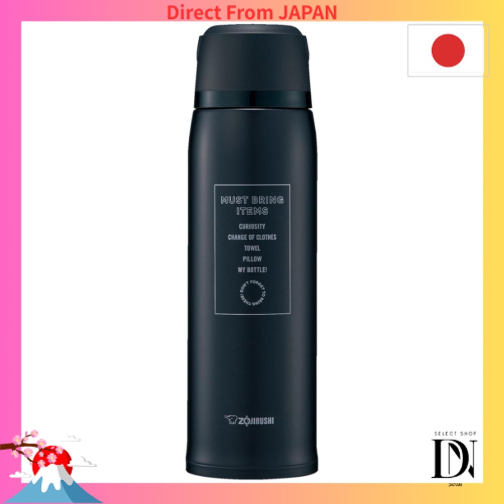 Zojirushi Water Bottle Stainless Steel Bottle 1.03L Cup Type Thermal Insulation Picnic Excursion Bla