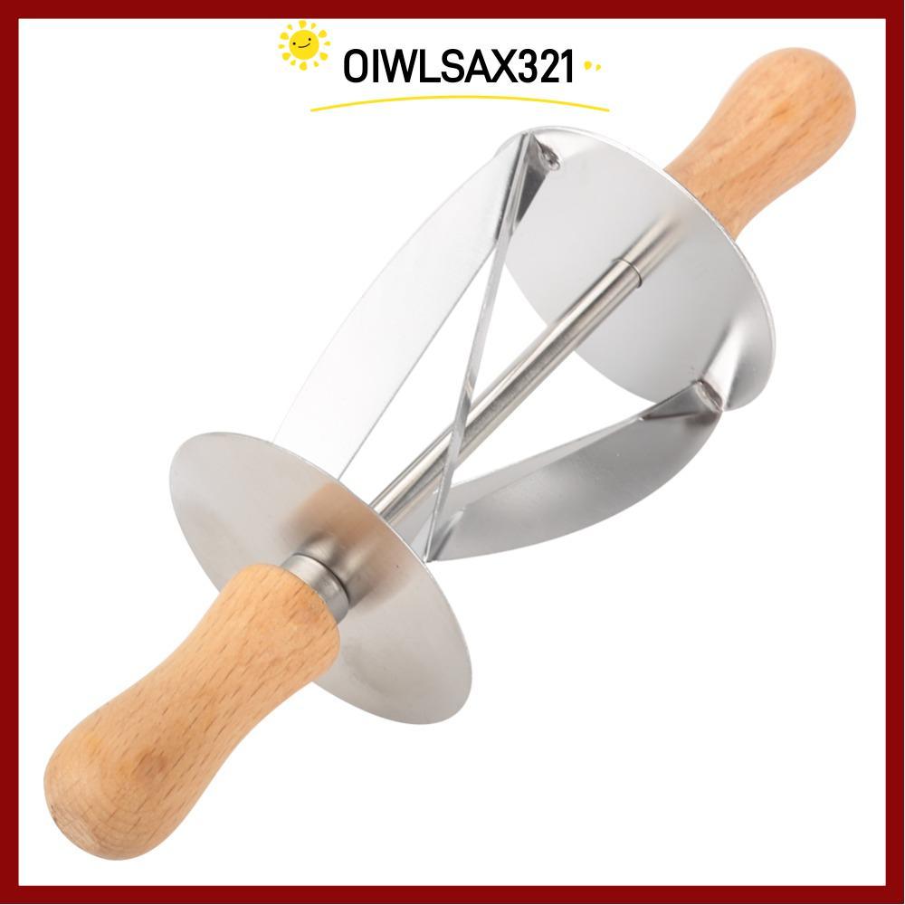 OIWLSAX321 เครื่องตัดล้อแป้ง, Crossed Blade Design ลูกกลิ้งไม่สม่ําเสมอครัวซองต์ Rolling Cutter, เคร
