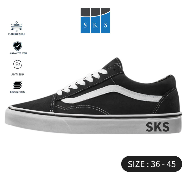 รองเท้า Old Skool สำหรับผู้ชายและผู้หญิง รองเท้ากีฬาลำลอง รองเท้าผ้าใบ รองเท้าผ้าใบผู้ชาย ขนาด36-45