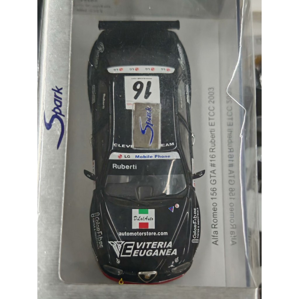 1: 43 spark Alfa romeo Alfa romeo 156gta Racing Model หายาก