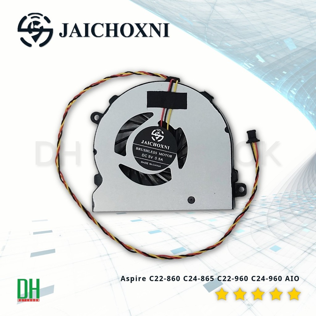 อะไหล่พัดลม OEM สำหรับ Aspire C22-860 C24-865 C22-960 C24-960 AIO 3 Pin แบน 5V 0.5A อะไหล่พัดลมระบายความร้อน FAAC053