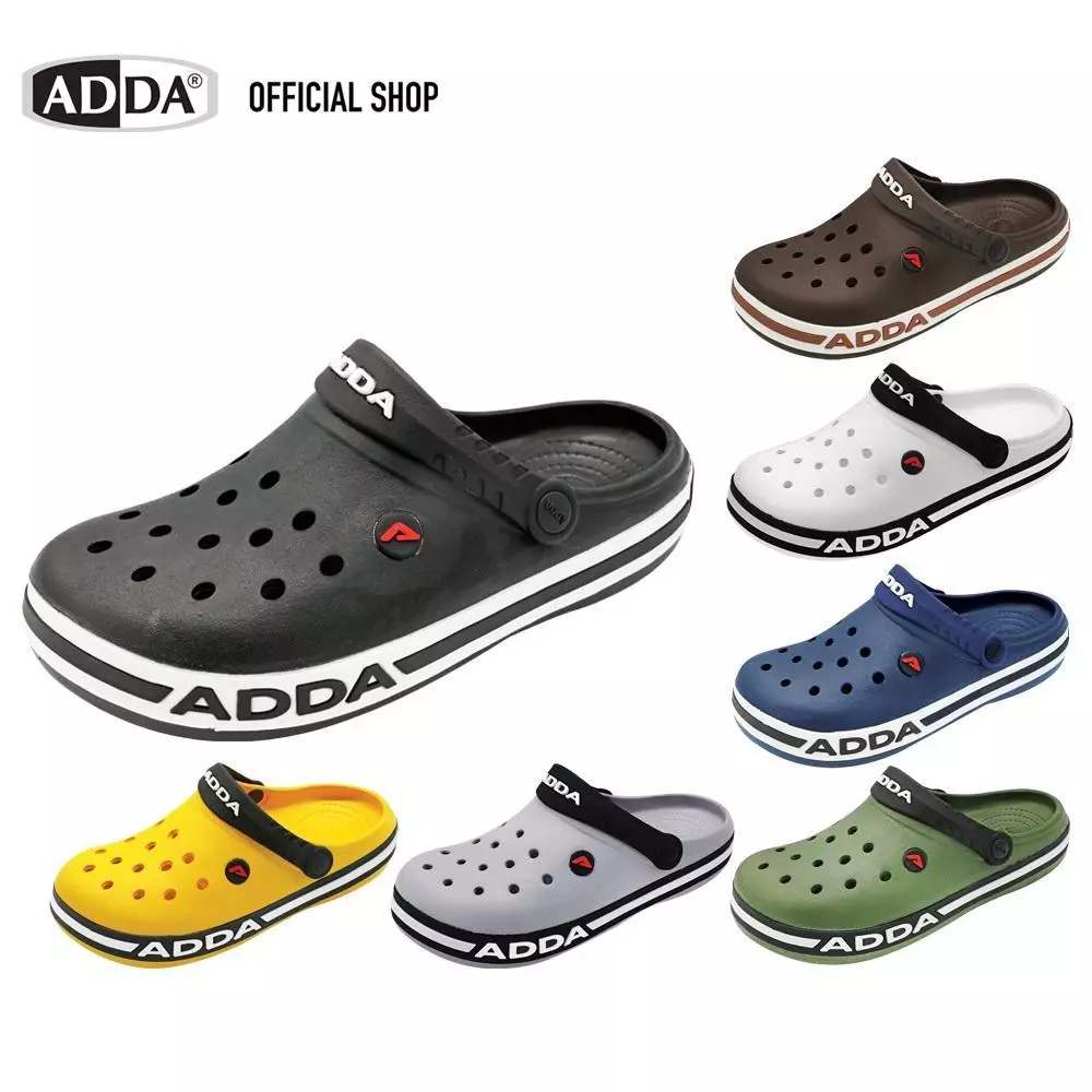 ADDA รองเท้าแตะ ผู้ชาย แบบสวมหัวโต รุ่น 55U01M1 ไซส์ 7-11