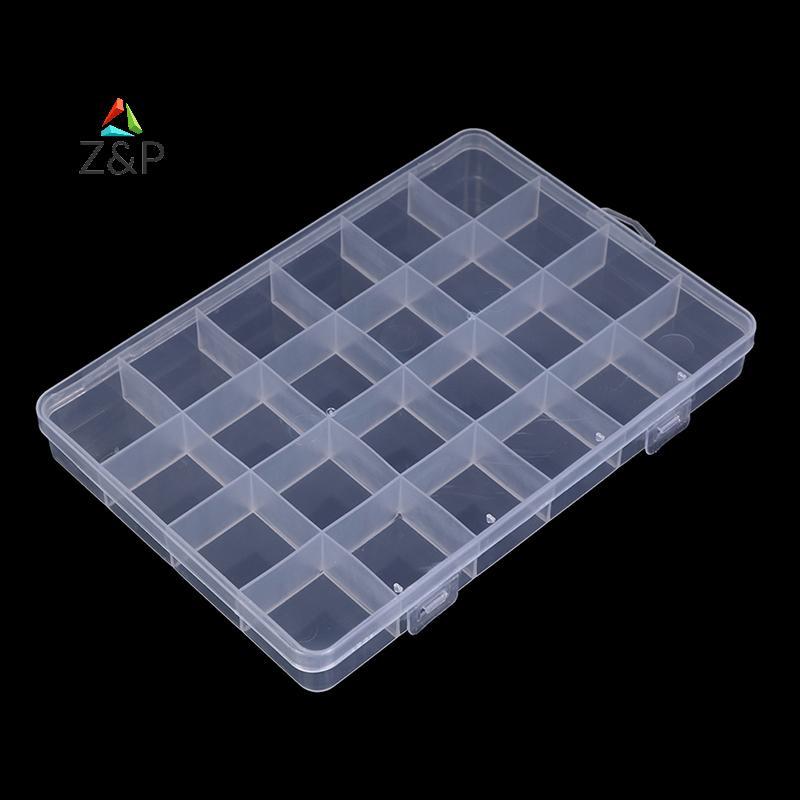 Z&P 24partments กล่องพลาสติกกรณีเครื่องประดับลูกปัดคอนเทนเนอร์ Craft Organizer
 ปลาค็อด ปลาค็อด
