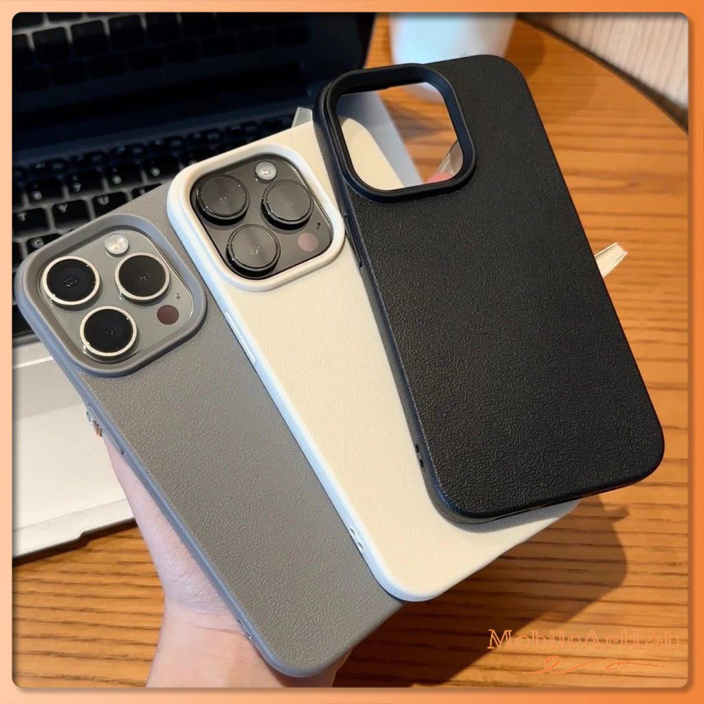 เคสไอโฟน 16 สำหรับ iPhone 15 13 12 11 Pro Max X XR XS Max 8 16 7 15 Plus 15 16 Pro ปกหนังลายพื้นผิวขั้นสูงสีทึบเรียบง่าย