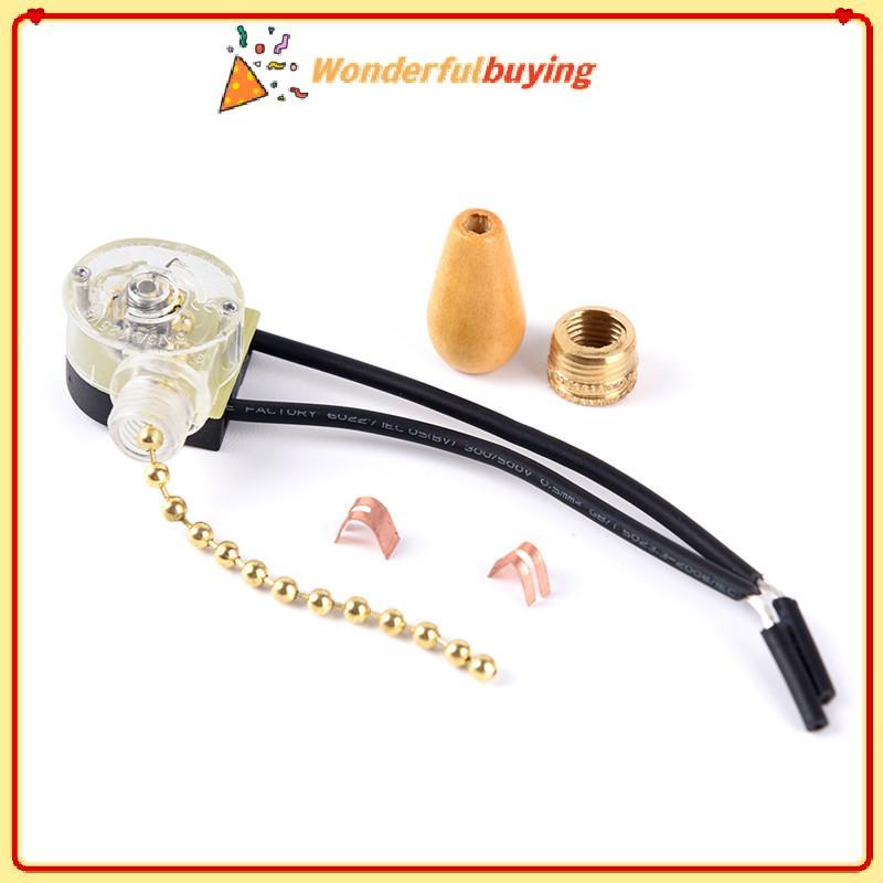 WBTH 250V DIY Light Accessorie 3A ซิปสวิทช์ดึงสวิทช์โคมไฟแขวนโซ่สวิทช์ Vary ราคา ถูกที่สุด ดีลบีเคเค แกลเลอรีภาพที่ 2