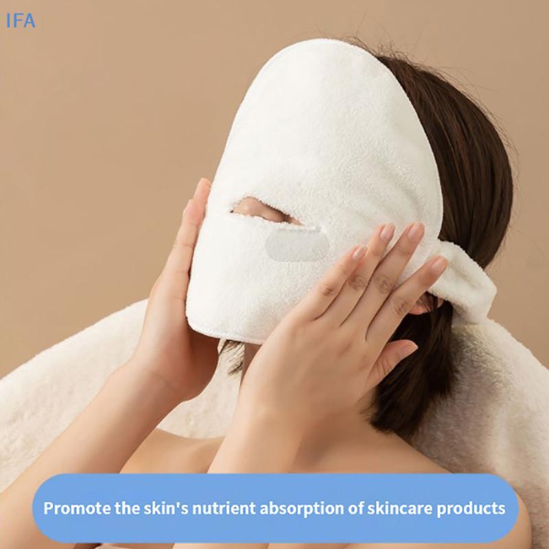 IFA Reusable Face Towel Mask Spa Facial Steamer Towel Cosmetology Skincare Tools ดี