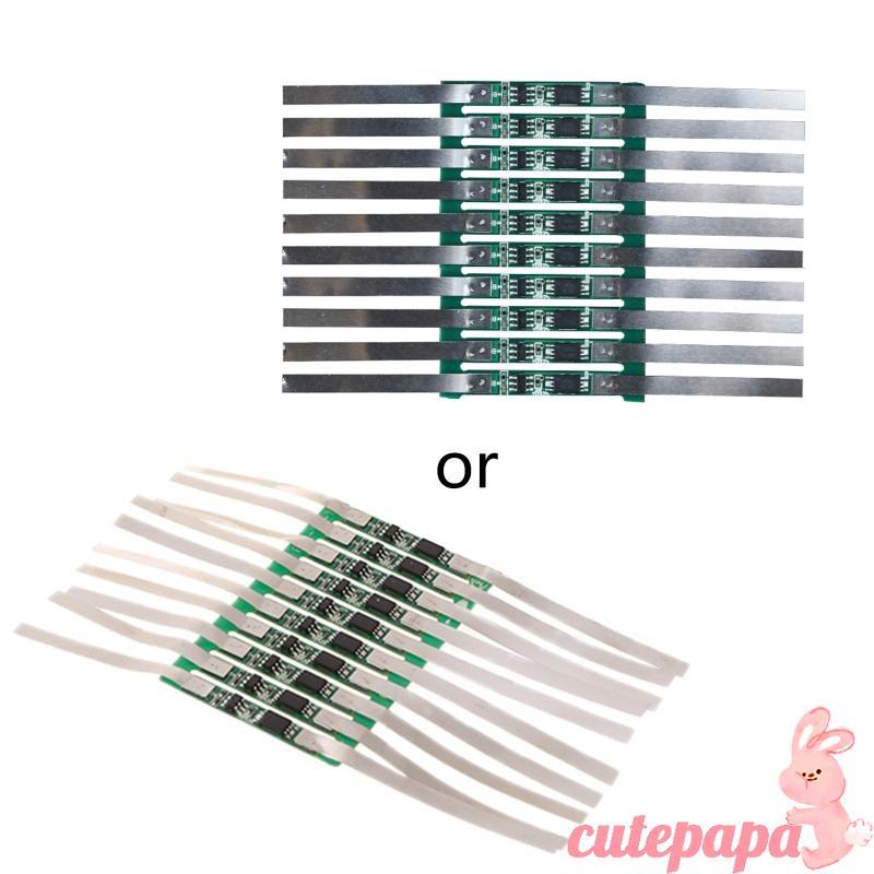 Cutep 10 ชิ้น 3 7V 3A 18650 Charger Over Charge สําหรับแผ่นป้องกันพร้อมเข็มขัดบัดกรี