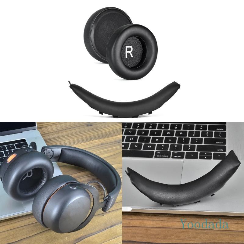 Yoo แผ่นรองหูฟังแถบคาดศีรษะสําหรับ Beyerdynamic MMX 150 MMX 100 MMX150 หูฟังโฟมยืดหยุ่นแผ่นรองหูฟังฟ
