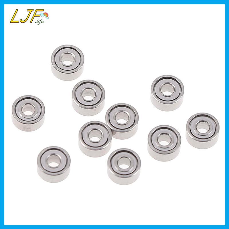 LJF 10 ชิ้น 681XZZ 1.5x4x2 มิลลิเมตรเปิดแบริ่งขนาดเล็ก ball mini hand bearing spinner