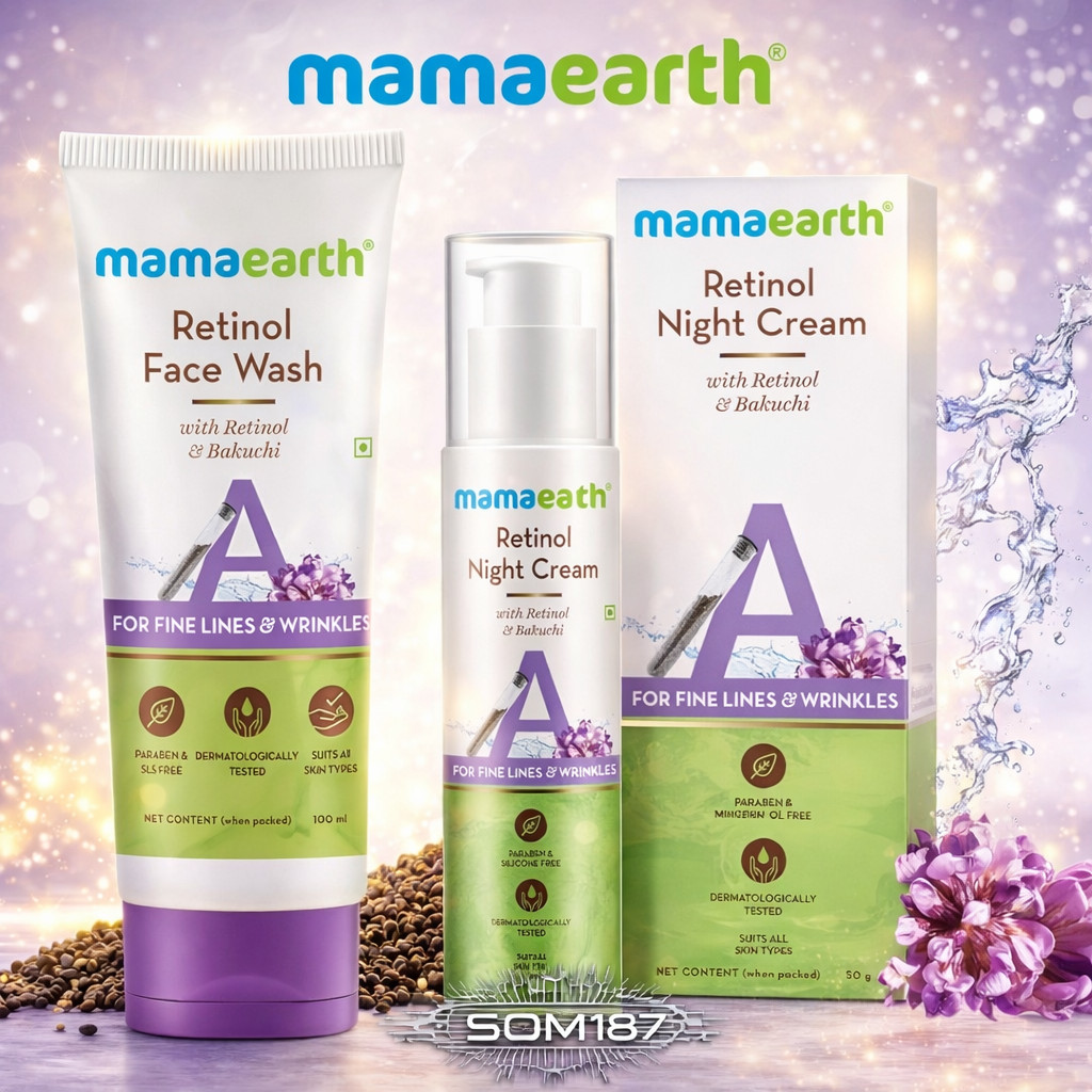 Mamaearth Retinol with Retinol & Bakuchi for Fine Lines and Wrinkles Face.