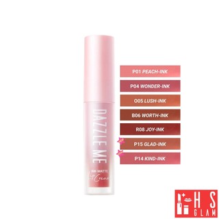 DAZZLE ME Ink-Matte Lip Cream แดซเซิล มี ลิปครีม ติดทนกันน้ำ กันเหงื่อ 1 แท่ง 2.5ml