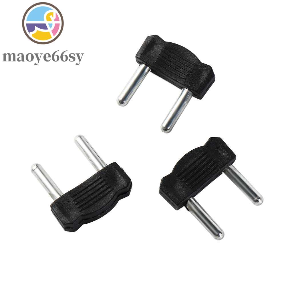 MAOYE66SY 10 ชิ้นสั้น-cuit Plug, 14 มม.Pitch โลหะ RCA ปลั๊ก, คุณภาพสูงสีดํา 3 มม.เข็ม Banana Plug Au