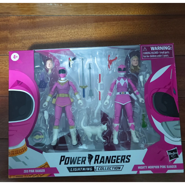 Hasbro Power Rangers Theo Rangers Pink Suit Double Set Lightning Collection แอ็คชั่นฟิกเกอร์