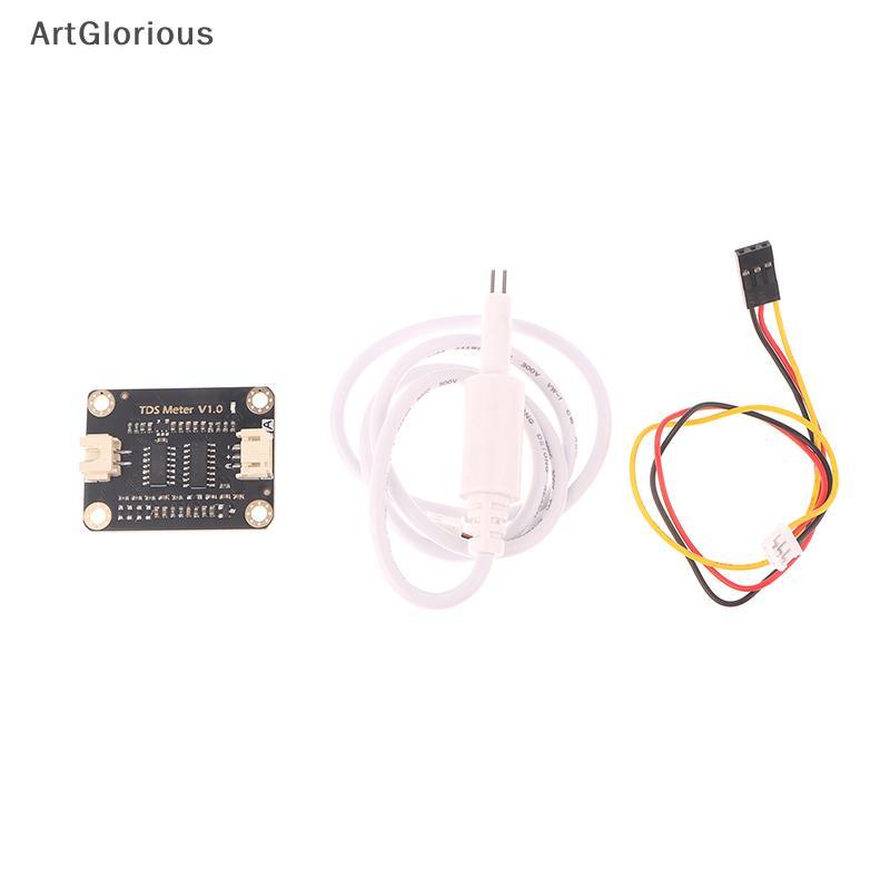 Art TDS Sensor เซ็นเซอร์การนําไฟฟ้าสําหรับการตรวจจับของเหลว Arduino โมดูลตรวจสอบคุณภาพน้ํา DIY TDS อ