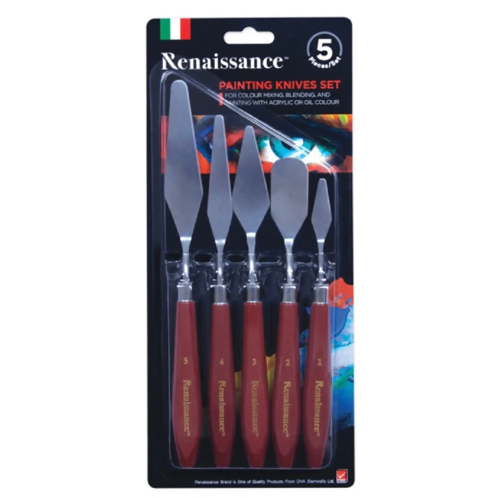 Renaissance Painting Knives I เกรียงระบายสีแบบเดี่ยว หรือแบบชุด 5 ชิ้น