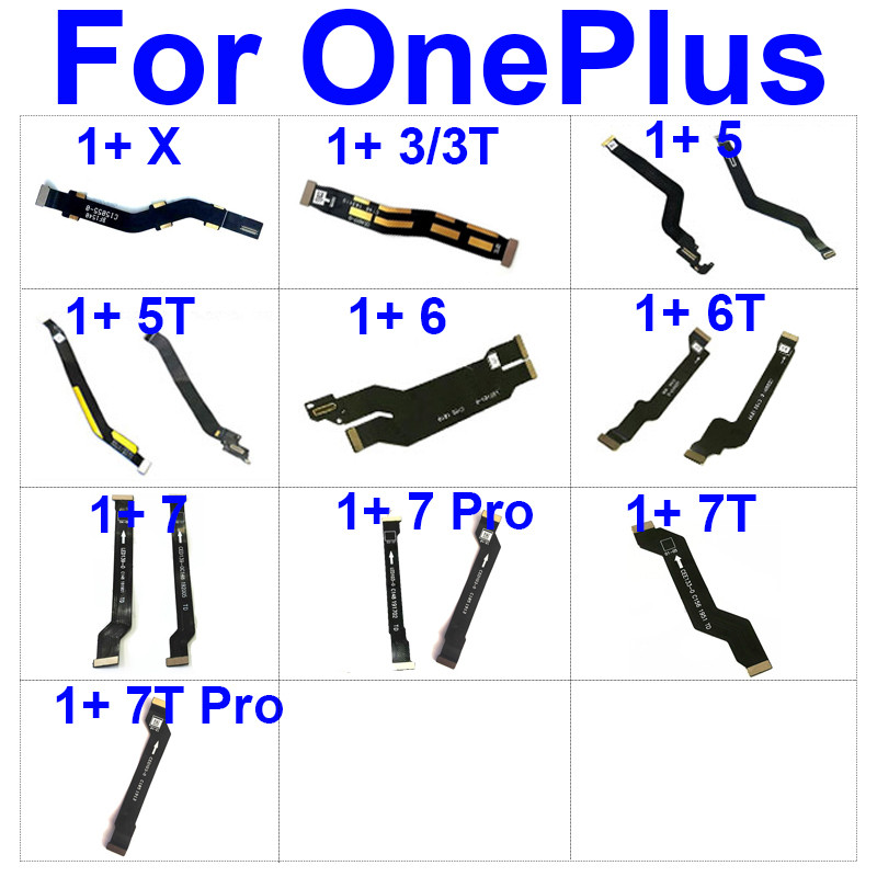 เมนบอร์ดเชื่อมต่อ Flex สําหรับ Oneplus 3 3 T 5 5 T 6 6 T 7 7T Pro X เมนบอร์ดจอแสดงผล Flex Ribbon Cab