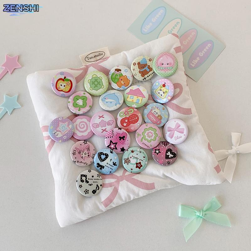 เข็มกลัดการ์ตูนน่ารัก สำหรับกระเป๋าดินสอ DIY พร้อมอุปกรณ์เสริม 6 ชิ้น