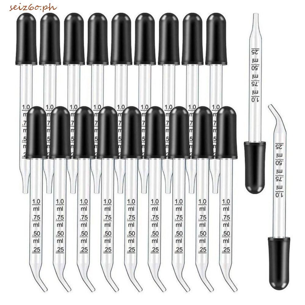SEIZ6O Scale Dropper 1ml 7 ชิ้นน้ํามันหอมระเหย Dropper ขวดน้ํามันหลอด Dropper Transfer หัวยาง Scale 