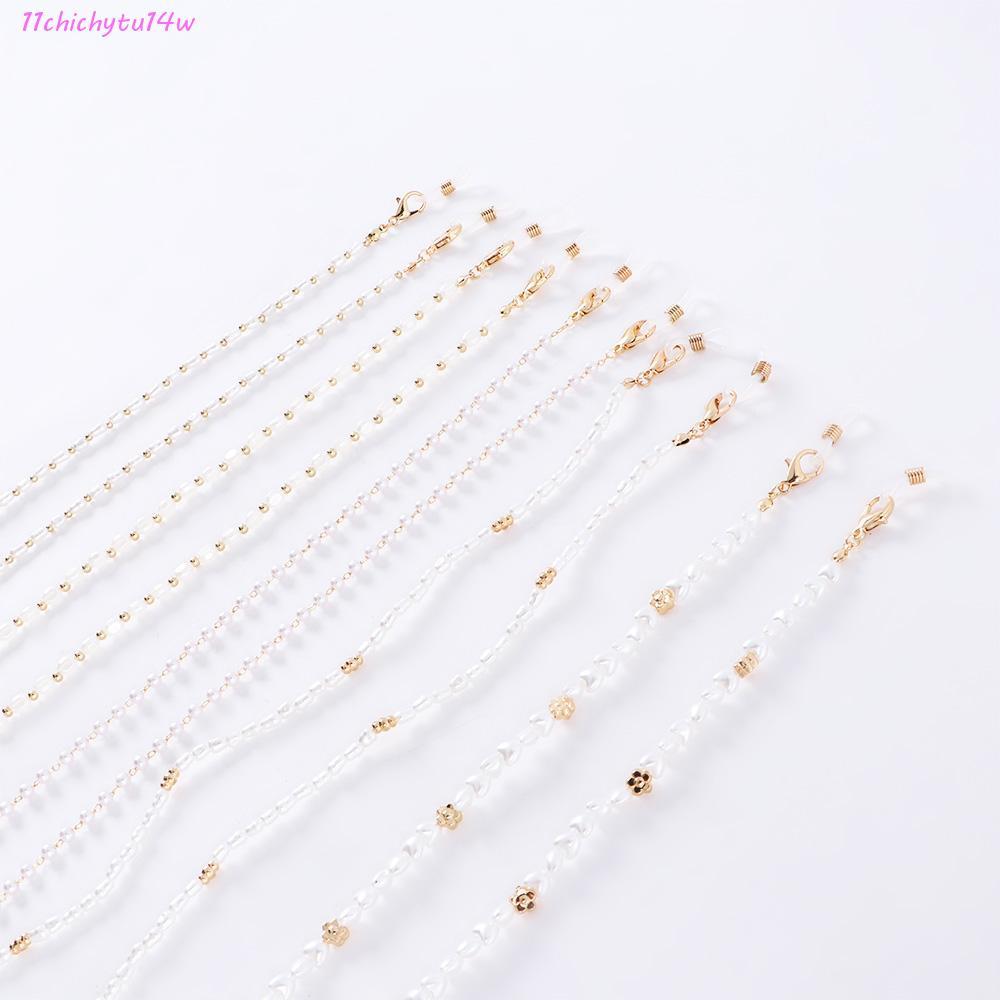 CHICHYTU14W แว่นตากันแดดน้ำมุก สายคล้องคอดีไซน์เก๋สำหรับผู้หญิง