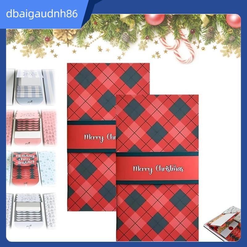 READY STOCK Christmasgift Xmas DIY Surprise Money Card, Handmade Christmas Gift Card Booklet, for Ho