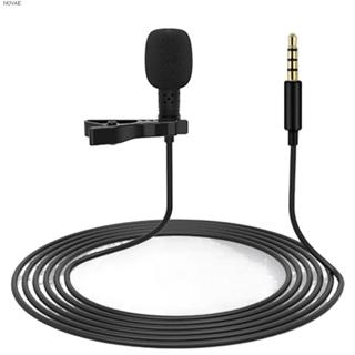โนวา Lavalier ไมโครโฟนอุปกรณ์คอมพิวเตอร์ 3.5 มม. ปลั๊กคอนเดน…