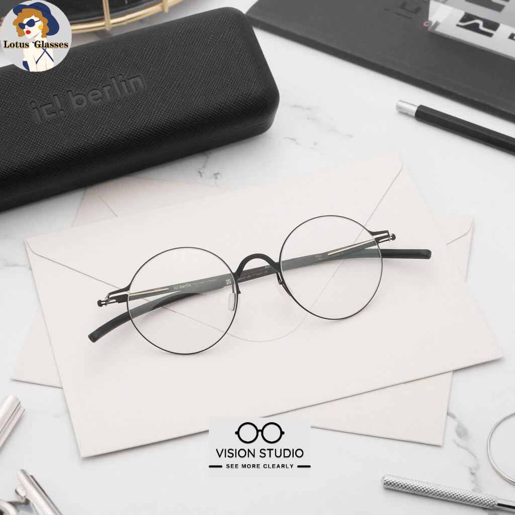 🍀กรอบแว่น IC BERLIN Pluto Black