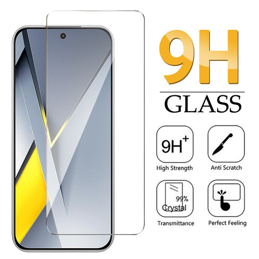9H HD Clearกระจกนิรภัยป้องกันหน้าจอสําหรับ Xiaomi Redmi Note 14 12 13 11 10 9 8 Pro 15T 14T 13T 12T 