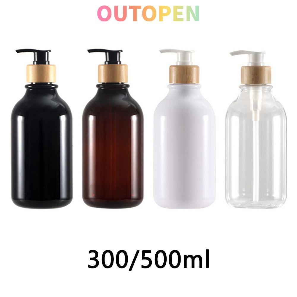 OUTOPEN 300/500ml แชมพูขวดปั๊ม Frosted คอนเทนเนอร์ตกแต่งอุปกรณ์ห้องน้ํา