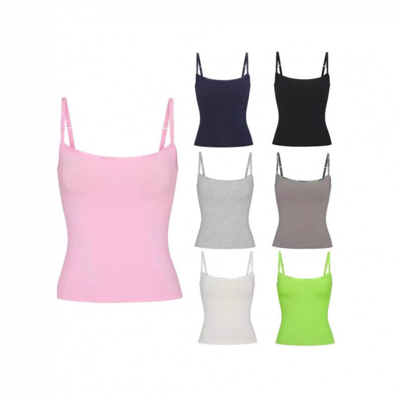 Skims Stretch Cotton Camisole พิมพ์โลโก้