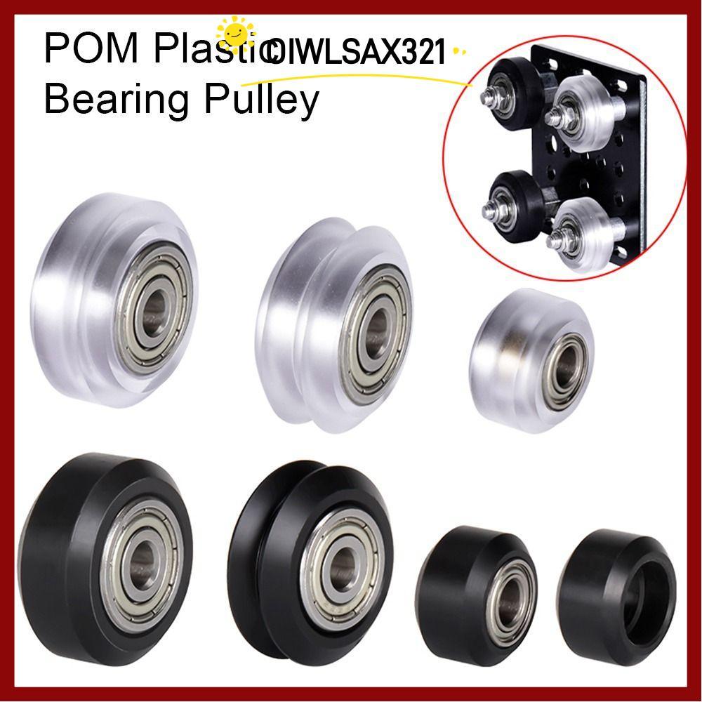 OIWLSAX321 1 PC/5 ชิ้นแบริ่งรอก, 625ZZ 625RS MR105zz POM ล้อ, พลาสติกทนทานสีดําโปร่งใสขนาดเล็ก Big V