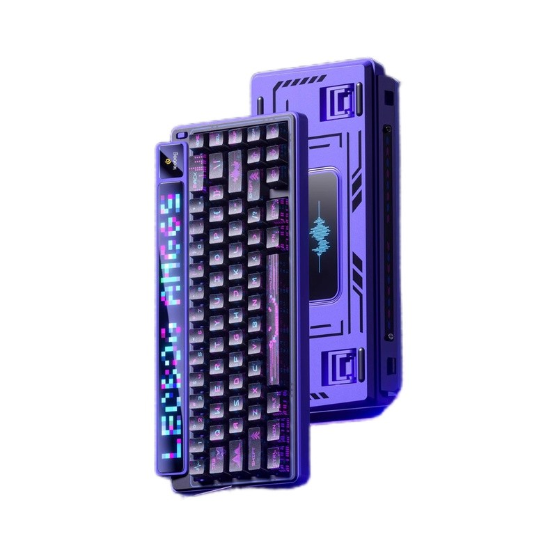 LEOBOG LEOBOG คีย์บอร์ด AMG65 คีย์บอร์ดแบบกลไกคีย์บอร์ดแบบกําหนดเองไร้สายบลูทูธจอแสดงผลสามโหมด