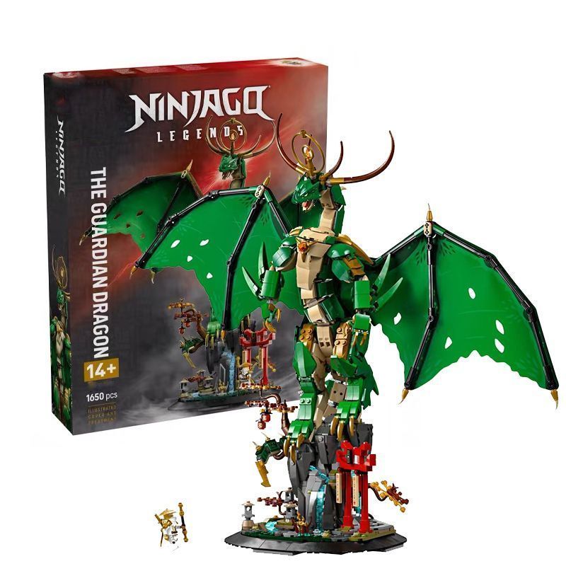เข้ากันได้กับ Lego 71847 Phantom Ninja Guardian Dragon Model Building Blocks ประกอบของเล่นเครื่องประ