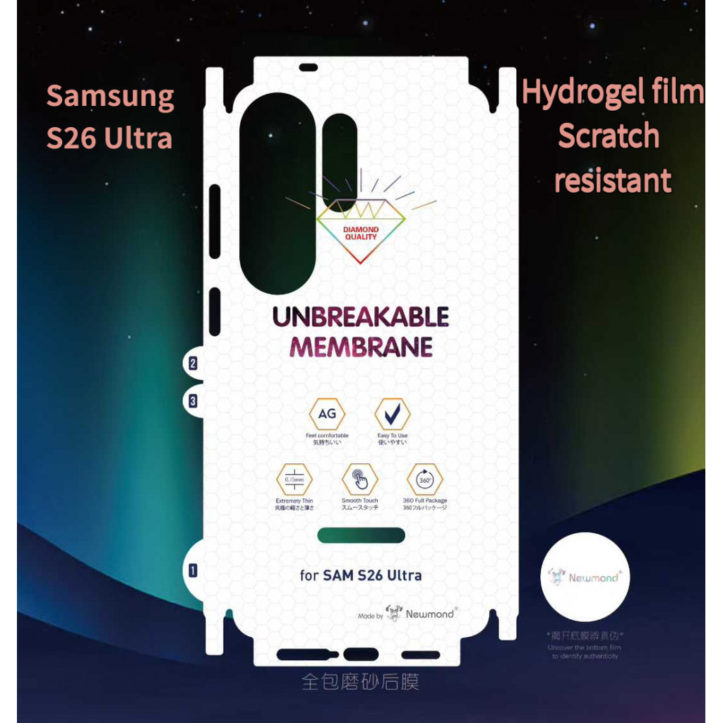 ฟิล์มไฮโดรเจลสําหรับ S25 S26 Ultra คุ้มครอง for Samsung S24 S23 S22 S26Ultra Plus Backboard ฟิล์มกันรอยขีดข่วนฟิล์มไฮโดรเจล