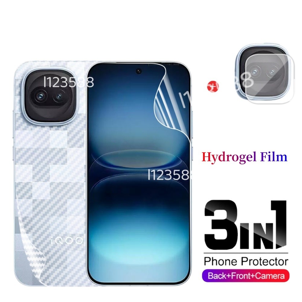 สําหรับ iQOO 15R 5G 2026 3 in 1 Hydrogel ฟิล์มสําหรับ iQOO 15R 15 R iQOO15R/15 5G 4G ด้านหน้า Anti Peep ความเป็นส่วนตัวป้องกันหน้าจอกล้องป้องกันเลนส์นุ่ม Slim