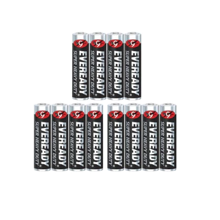 (แพ็ก4 x3) ถ่าน Eveready Black Super Heavy Duty AA แพ็กหุ้มฟิล์ม 4 ก้อน EVEREADY BLACK SHD 1215 SW4 (AA) x3