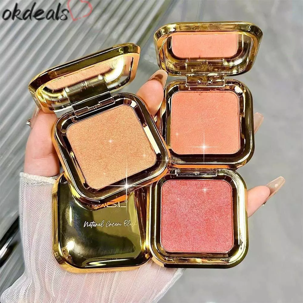 OKDEALS Powder Blusher, Monochrome Natural Brightening Highlight Powder Blusher, การมองเห็นสูงสีมันฝรั่งบด Contour Shadow Expansives Color Powder Blusher Universal