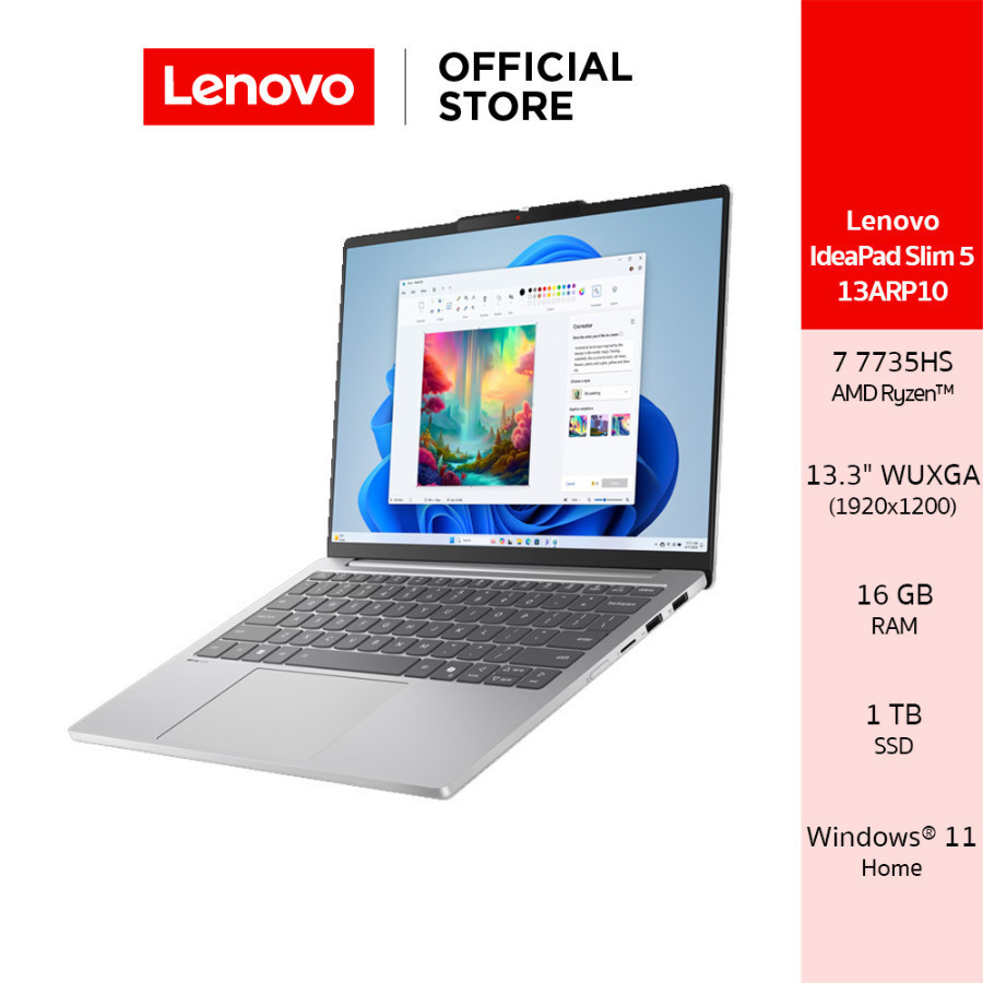 LENOVO IDEAPAD SLIM 5 13ARP10(83J2000RTA)NOTEBOOK RYZEN 7-7735HS 16GB SSD 1TB 13.3 WUXGA